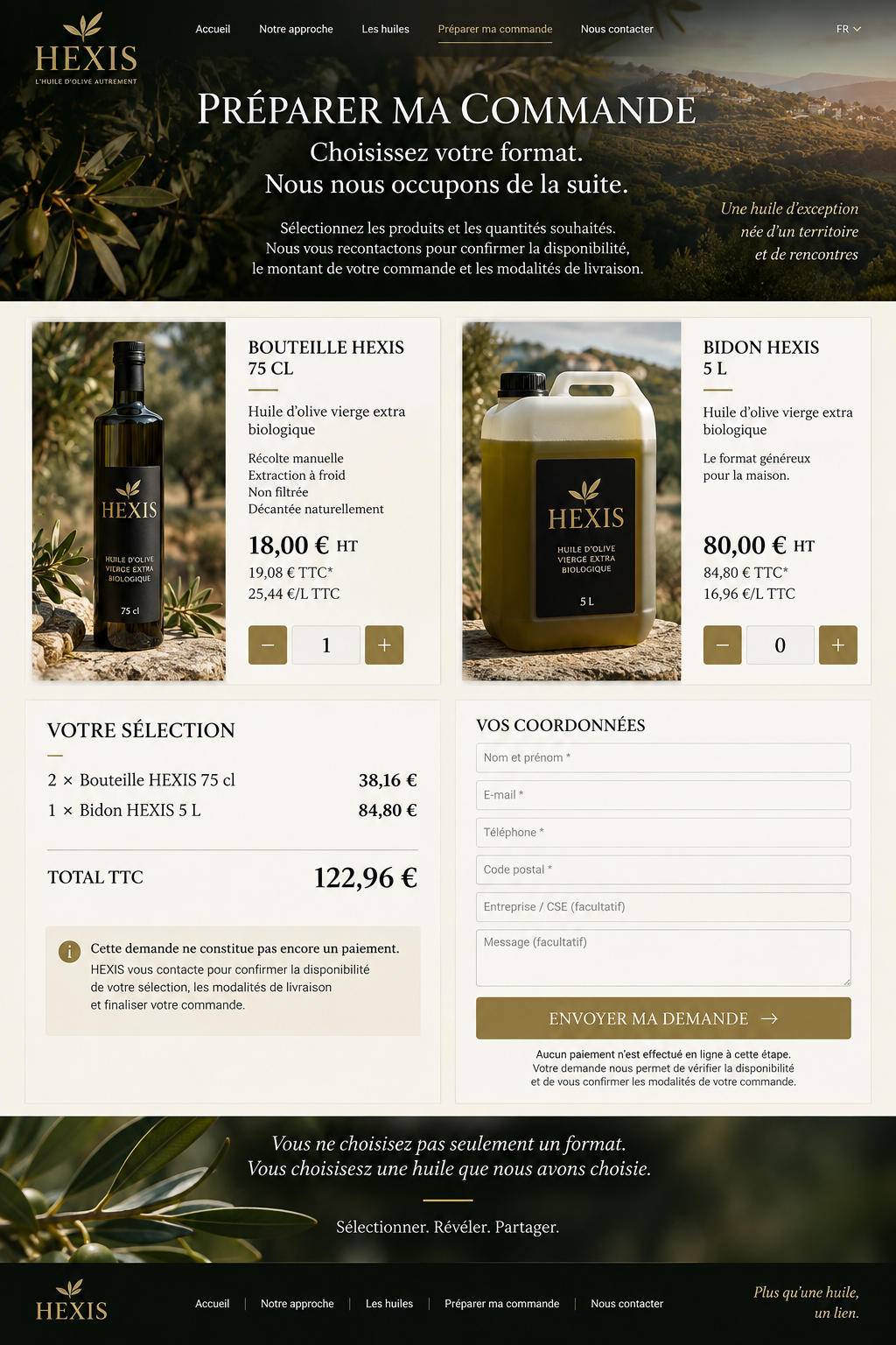Commande groupée HEXIS
